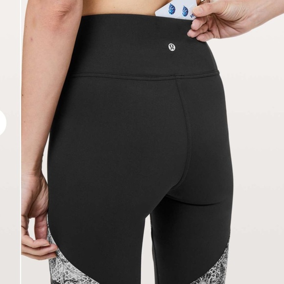 Lululemon Sweat & Repeat Tight *28" Serigraph Black - Picture 4 of 13